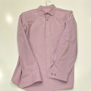 Mens red lululemon button down. Perfect condition. Dry cleaned only. Size:L